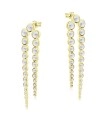 Charming CZ Circles Silver Stud Earring STS-5633